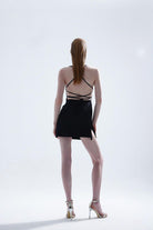 Dainova-Noir Siyah Saten Elbise-Elbise-4-Milagron.com