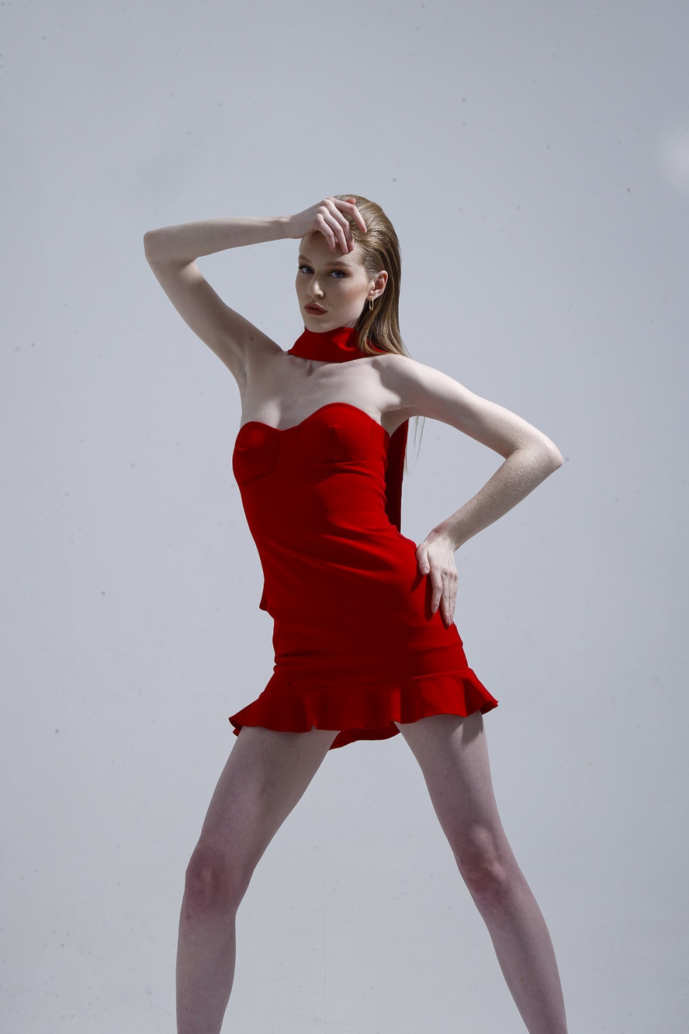 Dainova-Scarlet Kırmızı Elbise-Elbise-2-Milagron.com