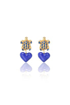Damla Kalender-Caretta With Heart Earrings-Küpe-1-Milagron.com