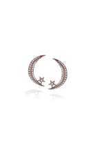 Damla Kalender-Diamond Crescent Earrings-Küpe-4-Milagron.com