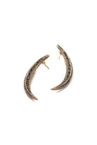 Damla Kalender-Diamond Crescent Earrings Medium-Küpe-4-Milagron.com