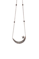 Damla Kalender-Diamond Crescent Necklace-Kolye-3-Milagron.com
