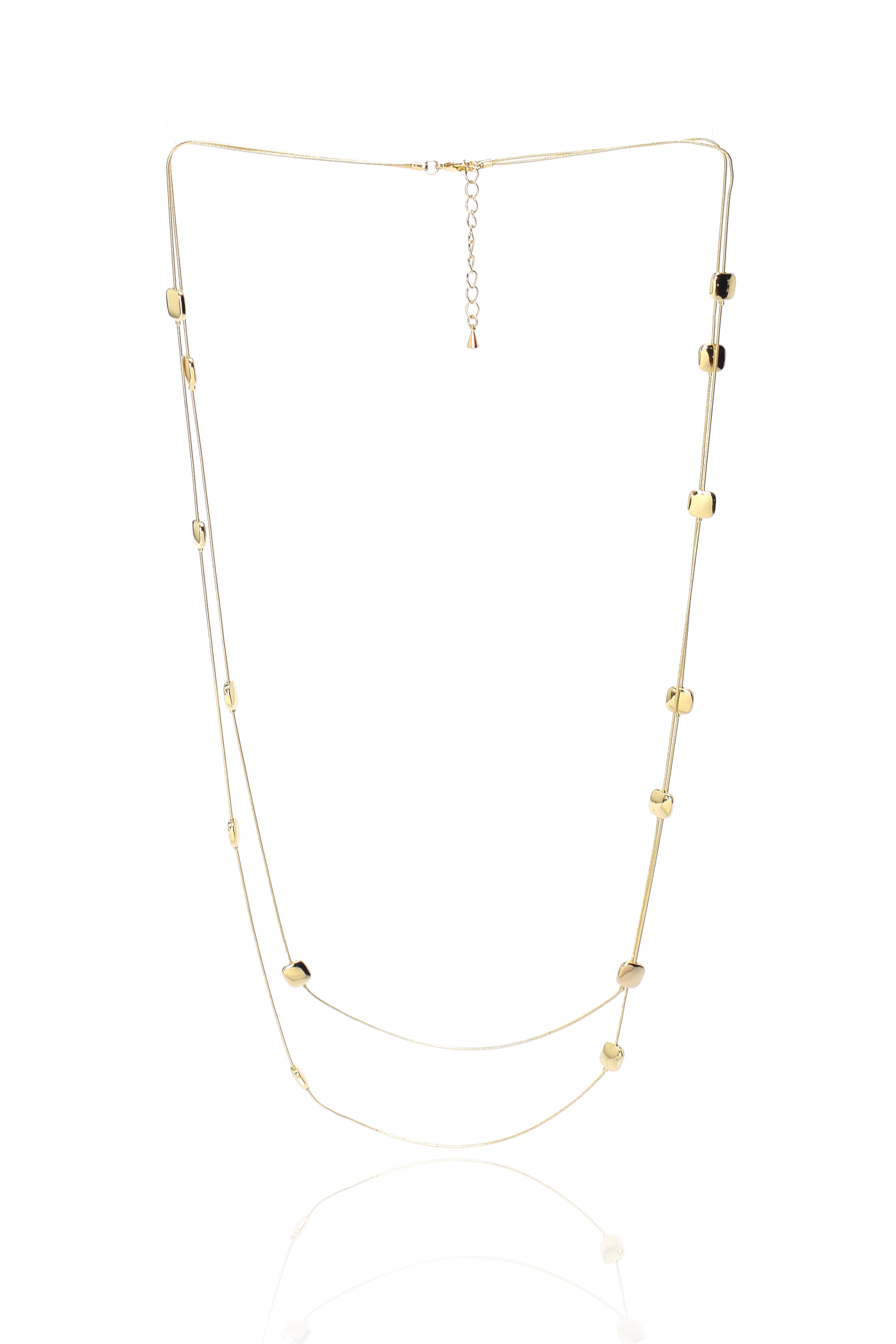 Damla Kalender-D'oro Quadrata Necklace-1-Milagron.com