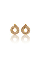Damla Kalender-Gold Circle Earrings-Küpe-1-Milagron.com