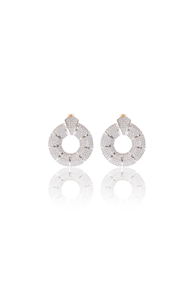 Damla Kalender-Gold Circle Earrings-Küpe-2-Milagron.com