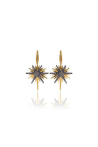 Damla Kalender-Golden Pole Star Earrings-Küpe-4-Milagron.com