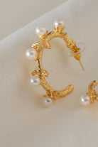 Damla Kalender-Helen Pearl Earrings-Küpe-3-Milagron.com