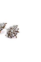 Damla Kalender-Miss Ladybug Earrings With Pearl-Küpe-4-Milagron.com