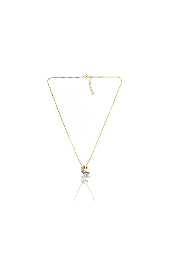 Damla Kalender-Moon And Star Necklace-Kolye-1-Milagron.com