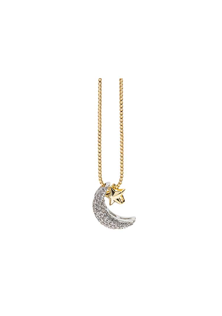 Damla Kalender-Moon And Star Necklace-Kolye-3-Milagron.com