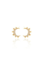 Damla Kalender-Moon And Stars Earrings-Küpe-1-Milagron.com