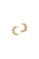 Damla Kalender-Moon And Stars Earrings-Küpe-2-Milagron.com