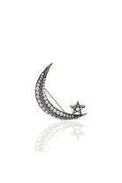 Damla Kalender-Pearl Crescent Brooch-Broş-1-Milagron.com
