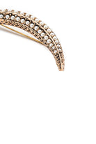 Damla Kalender-Pearl Crescent Brooch Medium-Broş-4-Milagron.com
