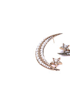 Damla Kalender-Pearl Crescent Earrings-Küpe-3-Milagron.com