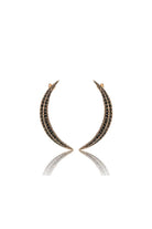 Damla Kalender-Pearl Crescent Earrings Medium-Küpe-4-Milagron.com