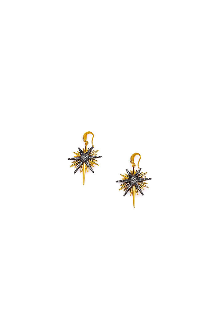 Damla Kalender-Pole Star Earrings-Küpe-2-Milagron.com