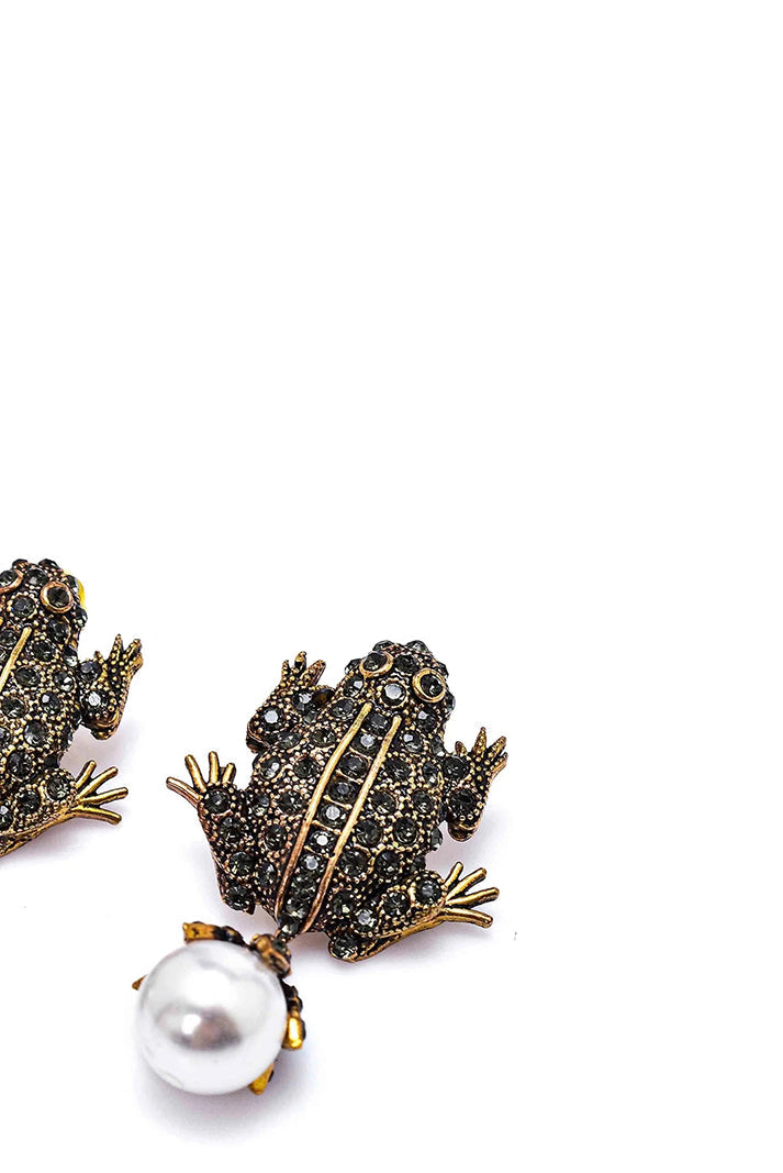 Damla Kalender-Prince Frog Earrings-Küpe-3-Milagron.com