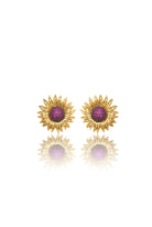 Damla Kalender-Sunflower Blacky Earrings-Küpe-2-Milagron.com