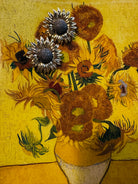 Damla Kalender-Sunflower Blacky Earrings-Küpe-3-Milagron.com