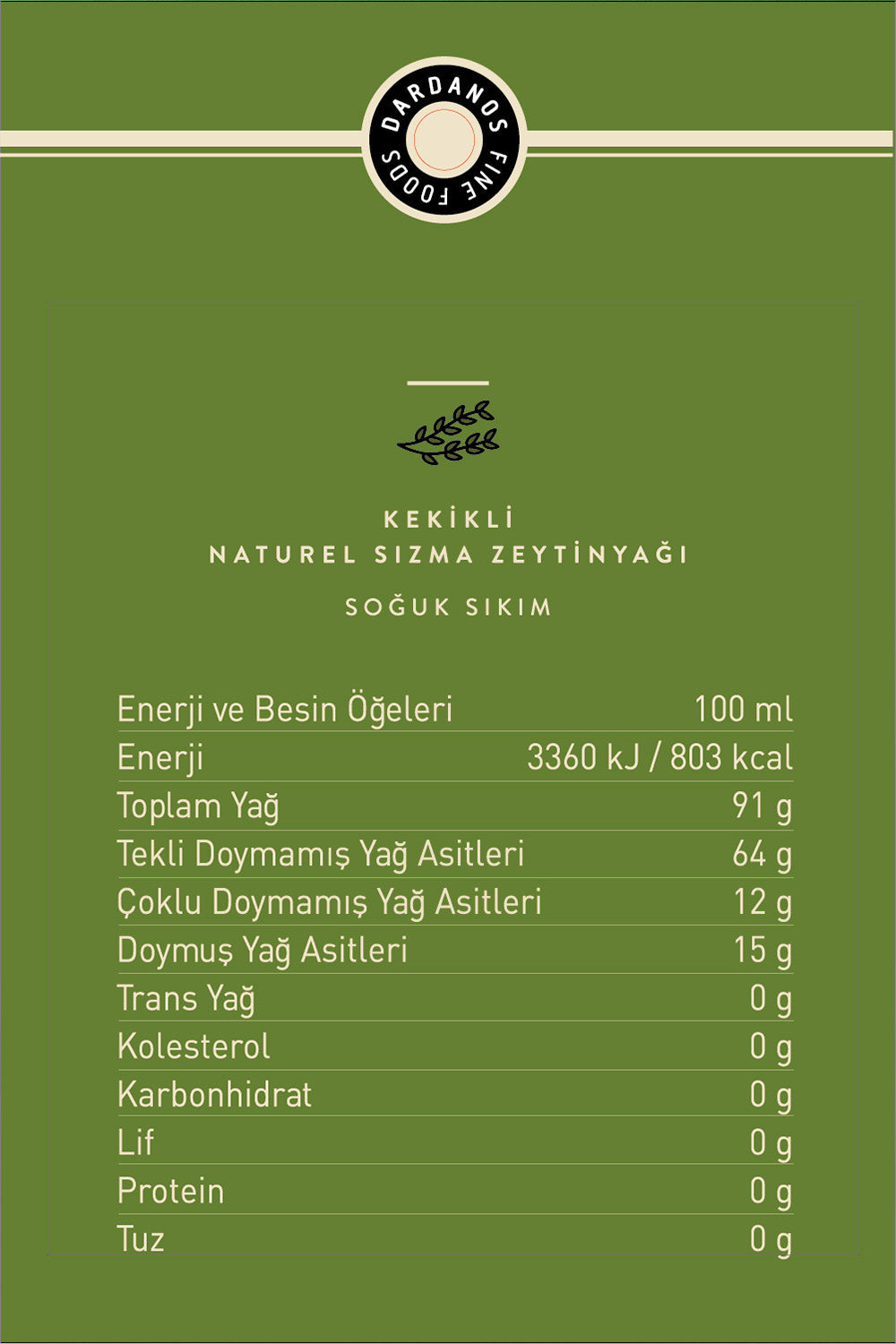 Kekikli Naturel Sızma Zeytinyağı 250 Ml - 6