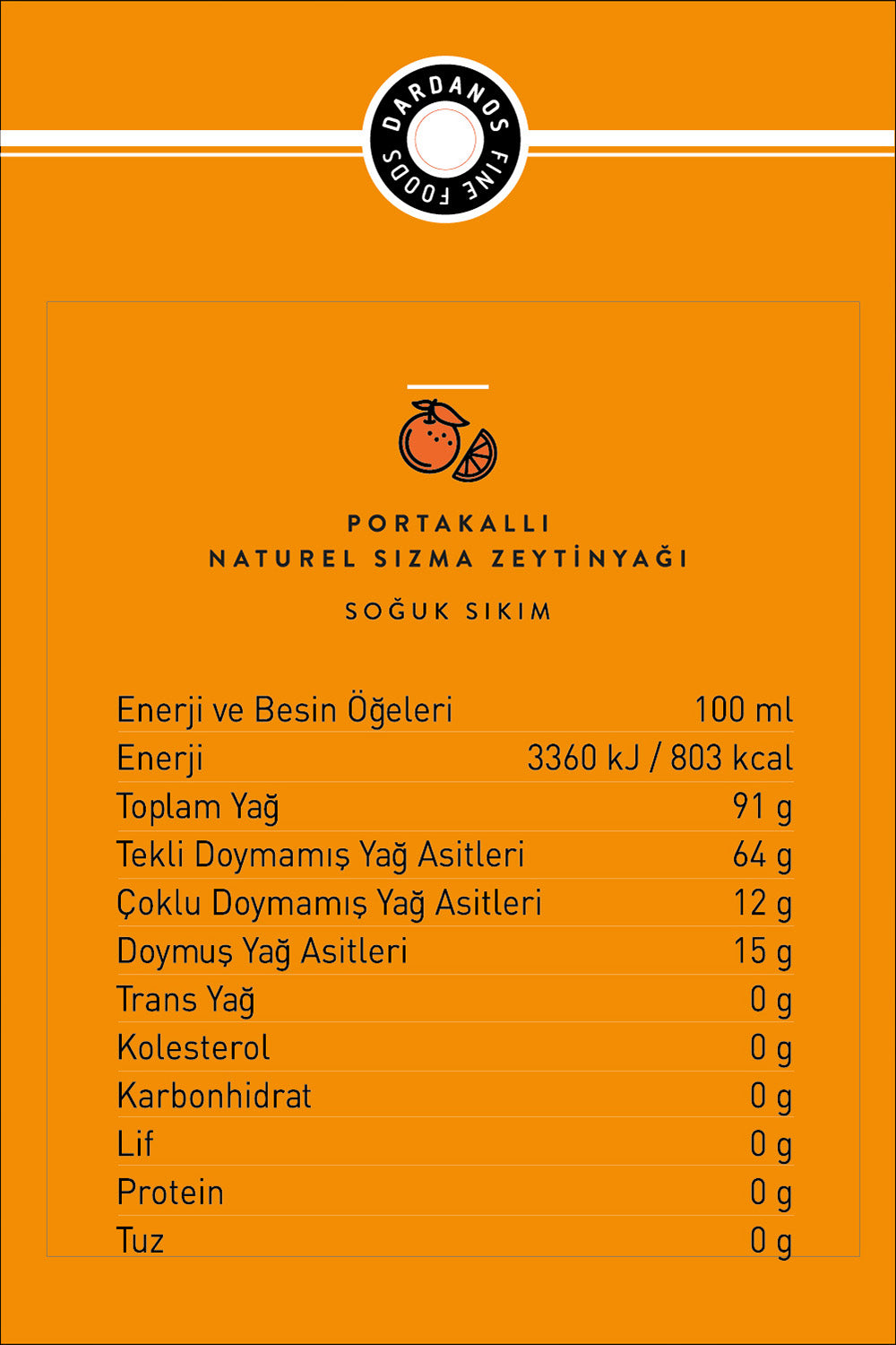 Portakallı Naturel Sızma Zeytinyağı 250 Ml - 4