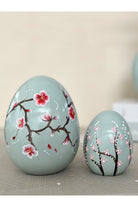 Dea'rt İstanbul-Seramik Paskalya Yumurta Seti Sakura Desenli-Biblo-1-Milagron.com
