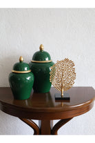 Dea'rt İstanbul-Seramik Şah Küp Vazo Zümrüt Yeşili-Vazo-1-Milagron.com