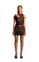 Death Is Easy-Camouflage Pleated Mini Skirt-Etek-1-Milagron.com
