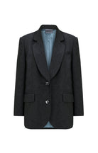 Death Is Easy-Charcoal Grey Women’s Blazer-Blazer Ceket-7-Milagron.com