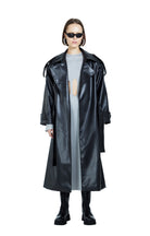 Death Is Easy-Faux Black Leather Women’s Coat-Deri Mont-1-Milagron.com
