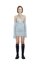 Death Is Easy-Knitted Grey Mini Dress-Elbise-1-Milagron.com