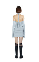 Death Is Easy-Knitted Grey Mini Dress-Elbise-2-Milagron.com