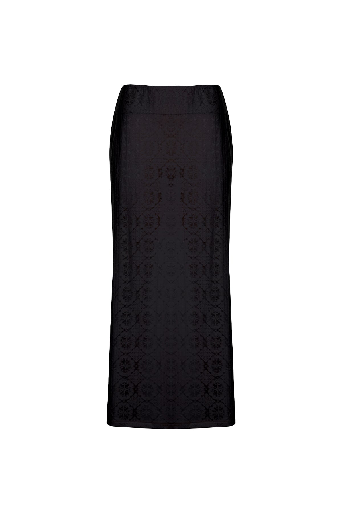 Death Is Easy-Lace Slit Skirt-Etek-3-Milagron.com