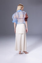 Death Is Easy-Layered Cotton Mid Length Skirt-Etek-3-Milagron.com