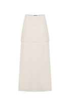 Death Is Easy-Layered Cotton Mid Length Skirt-Etek-4-Milagron.com