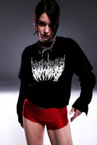 Death Is Easy-Logo Long Sleeve T Shirt-T-Shirts-2-Milagron.com