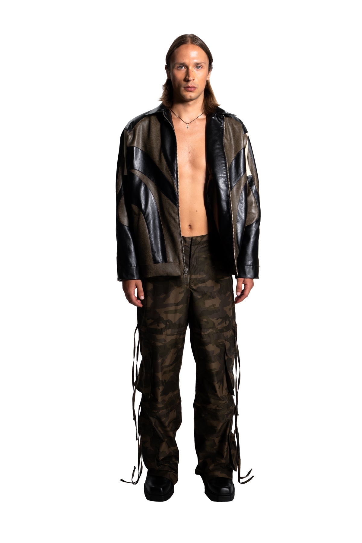 Death Is Easy-Puzzle Leather Jacket-Deri Mont-6-Milagron.com