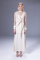 Death Is Easy-Sculptural Knotted Top-Top-1-Milagron.com