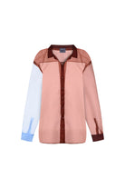 Death Is Easy-Terra Cota Organza Puzzle Shirt-Gömlek-4-Milagron.com