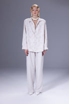 Death Is Easy-Textured Relaxed Shirt-Gömlek-1-Milagron.com