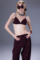 Death Is Easy-Triangle Cut Bralette-Bralet-1-Milagron.com