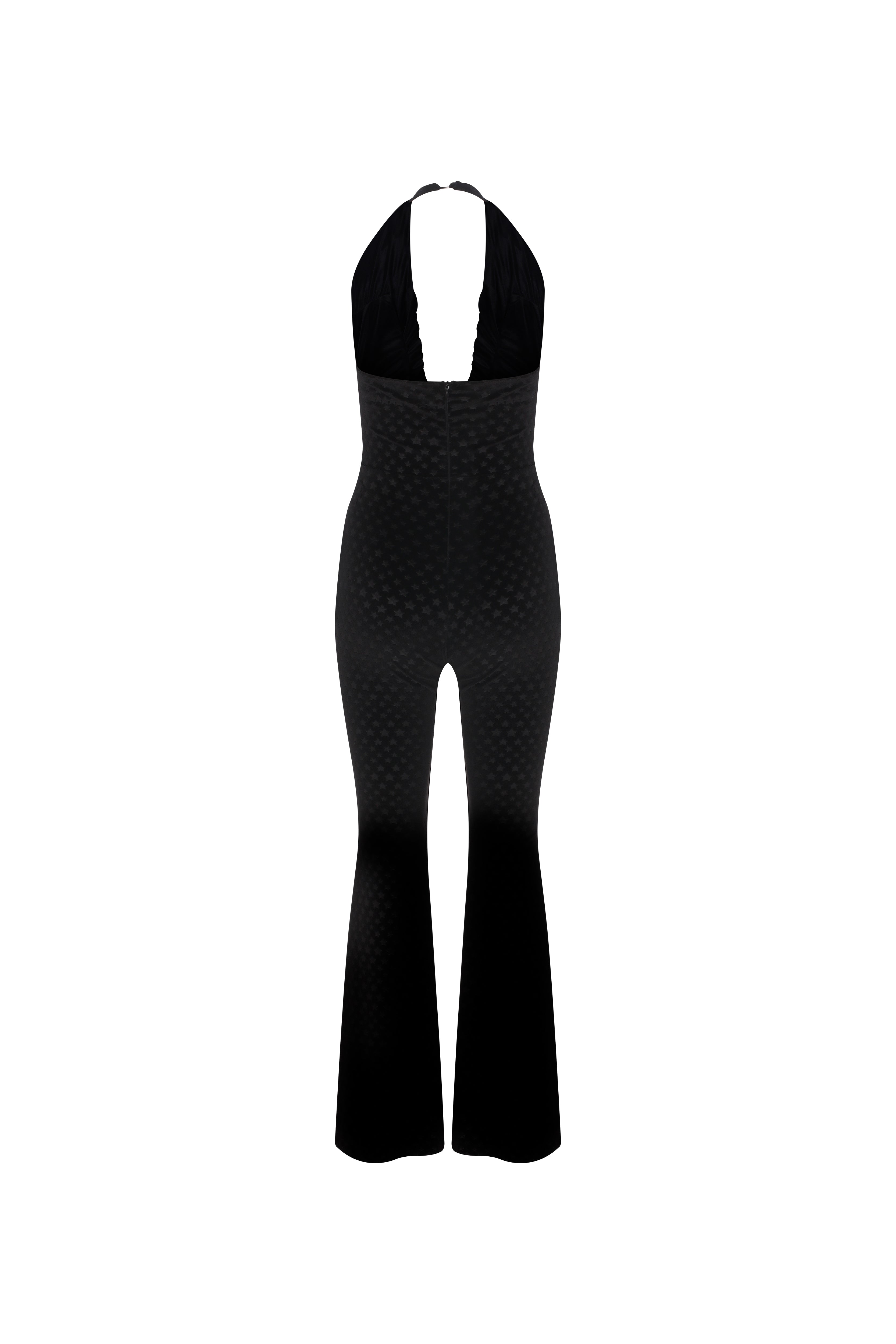 Declara-Black Starry Jumpsuit-Tulum-4-Milagron.com