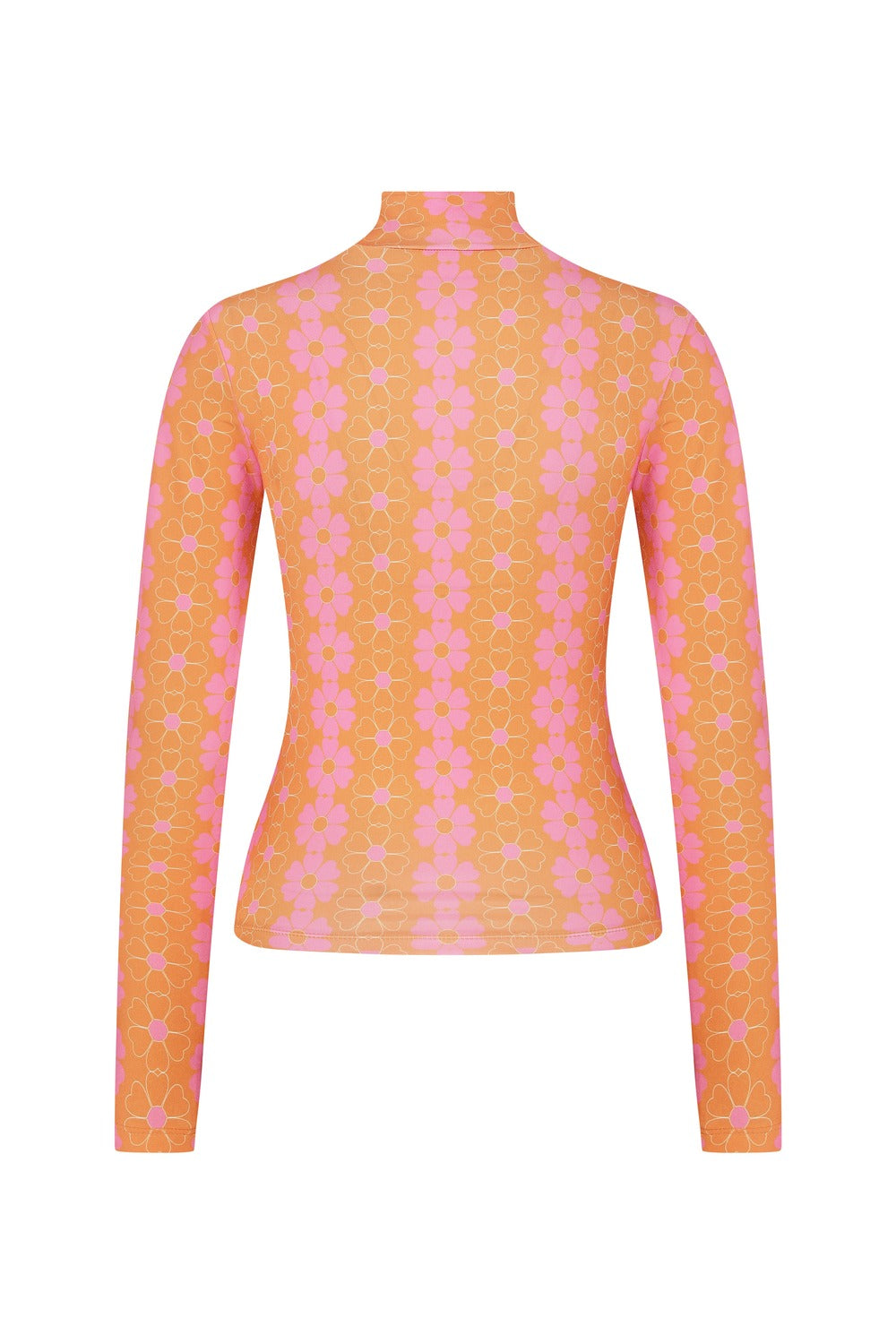 Declara-Blooming Sunset Orange Top-Kazak & Triko-5-Milagron.com