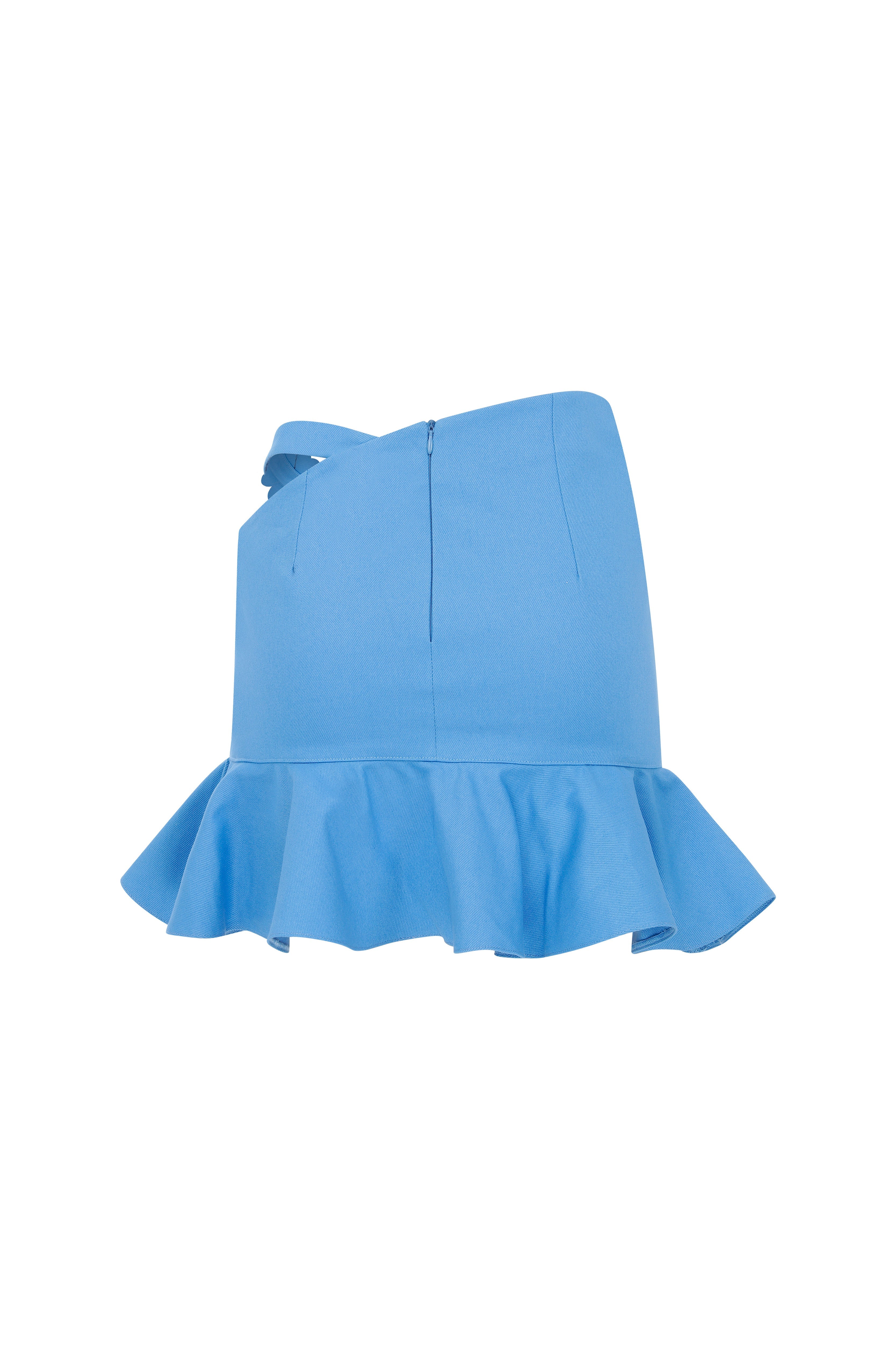 Declara-Blue Water Lily Skirt-Etek-5-Milagron.com