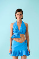 Declara-Blue Water Lily Top-Top-1-Milagron.com