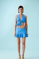 Declara-Blue Water Lily Top-Top-2-Milagron.com