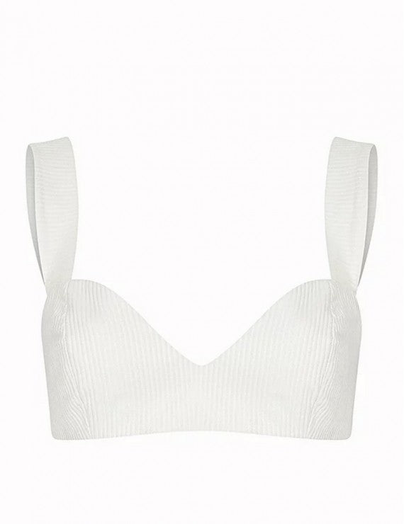 Declara-Checkered Bra Top-2-Milagron.com