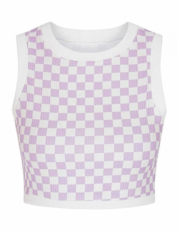 Declara-Checkered Top-1-Milagron.com