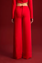 Declara-Cherry On Black Pant-Pantolon-5-Milagron.com